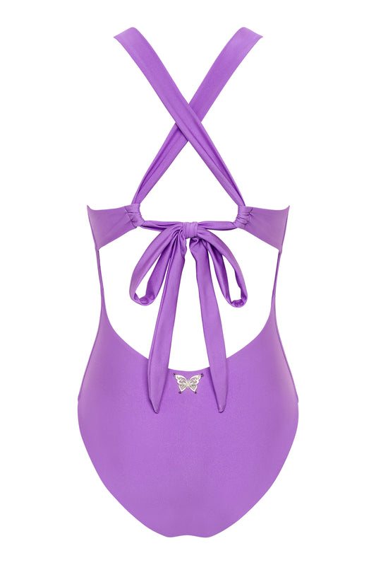 Goddess in Lilac One Piece Swimsuit