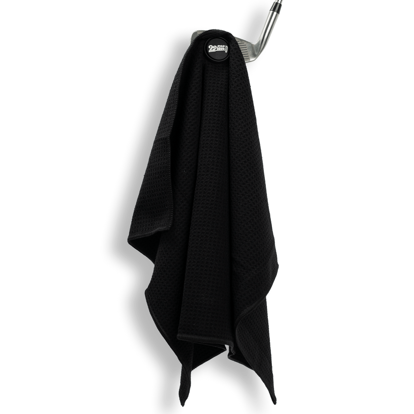 Black Magnetic Golf Towel
