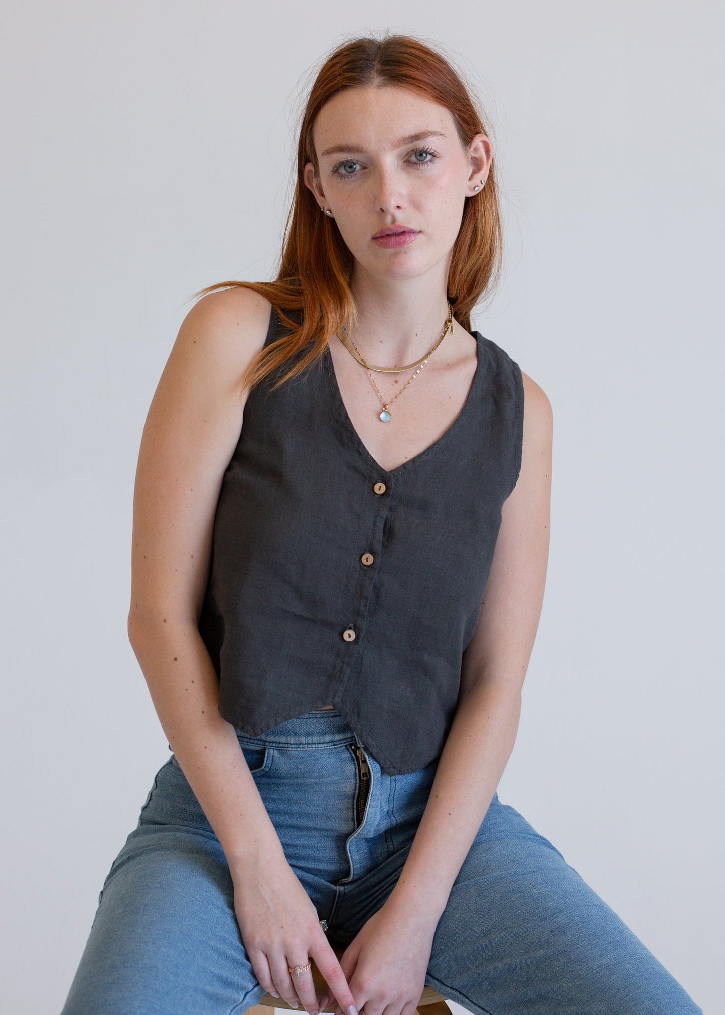 Linen Vest