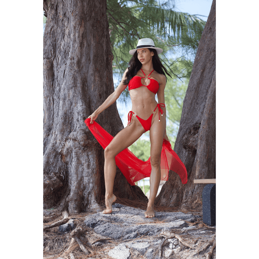 Camila Red Bikini Bottom
