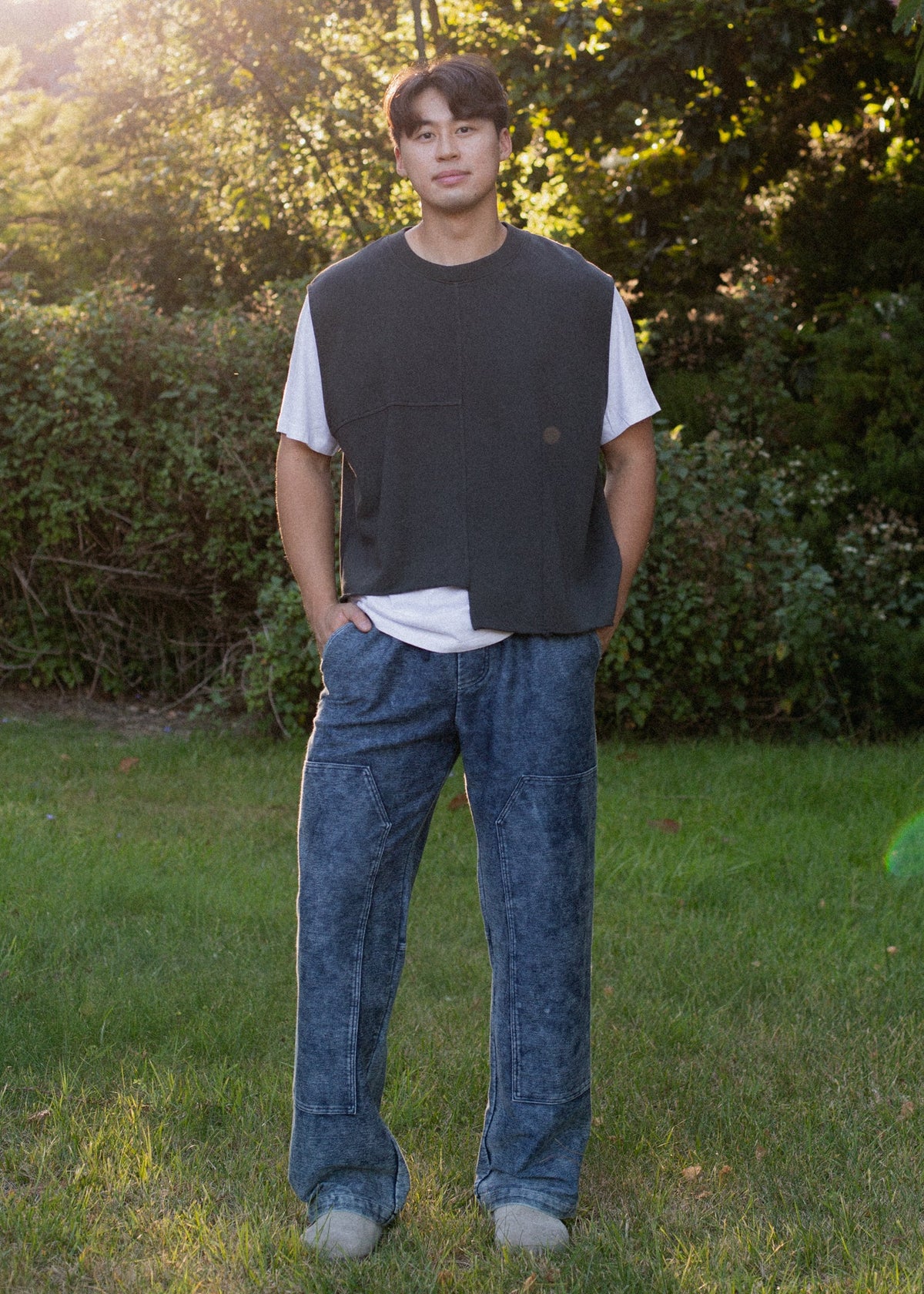 Indigo Patch Trouser