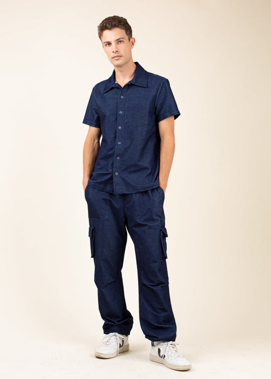 Indigo Cargo Pant
