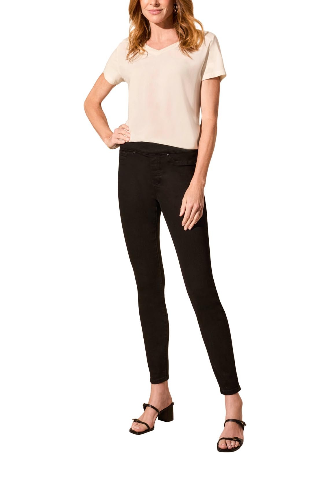 Tribal Women's Audrey Pull on Comfort Stretch Jeggings Full Length