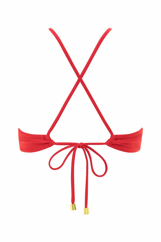 Camila Red Bikini Top