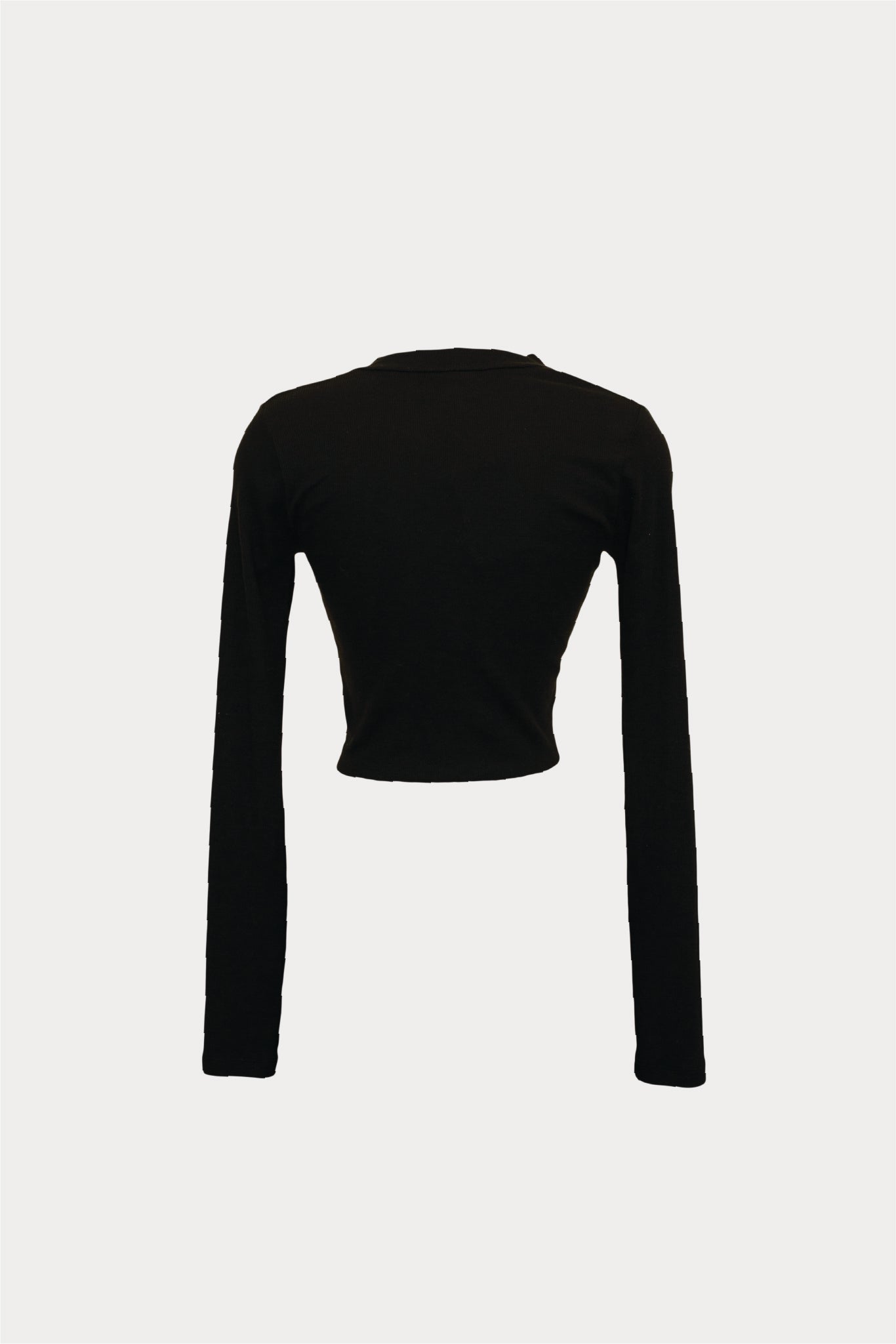Ribbed Keyhole Long Sleeve