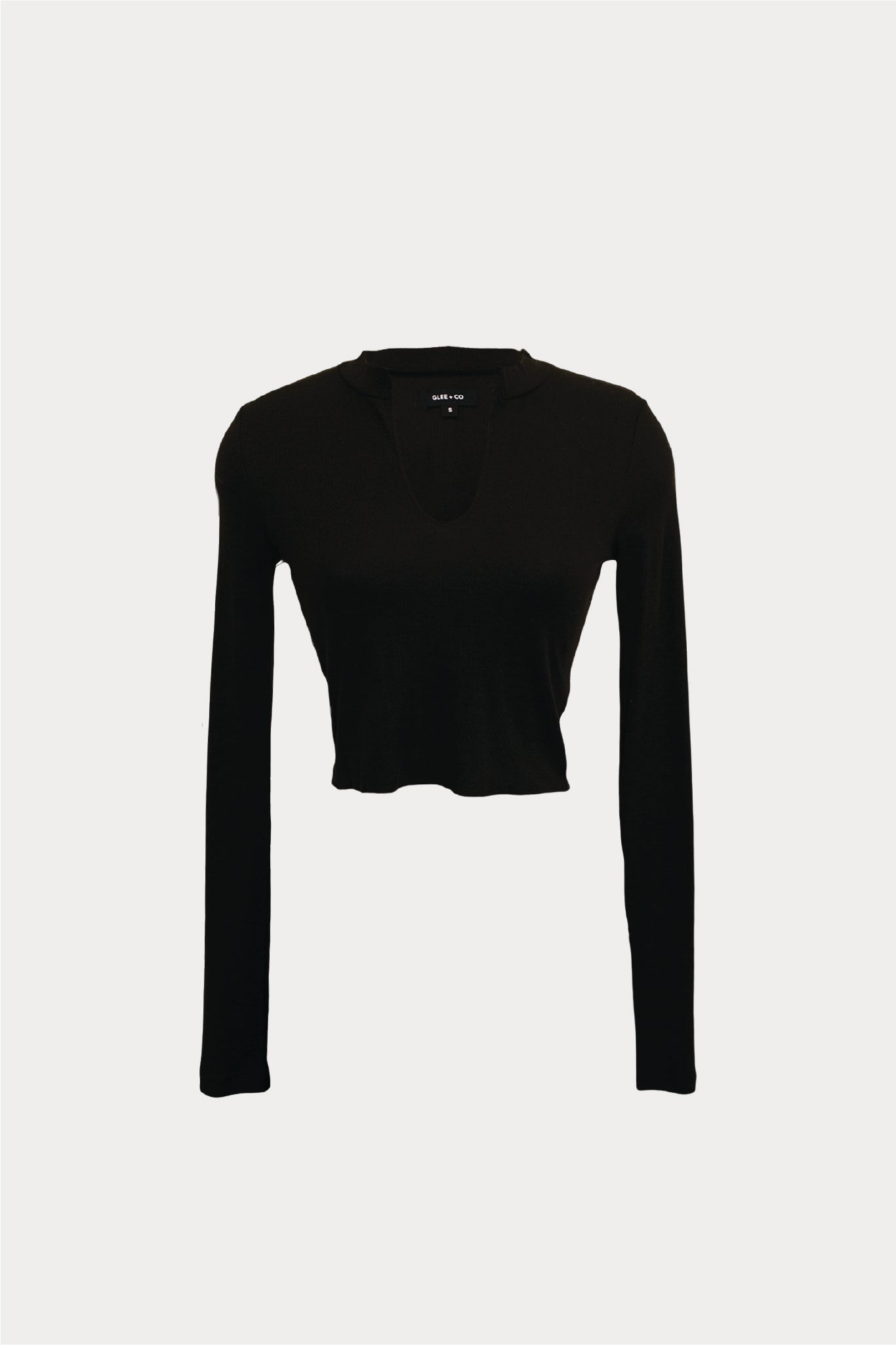 Ribbed Keyhole Long Sleeve