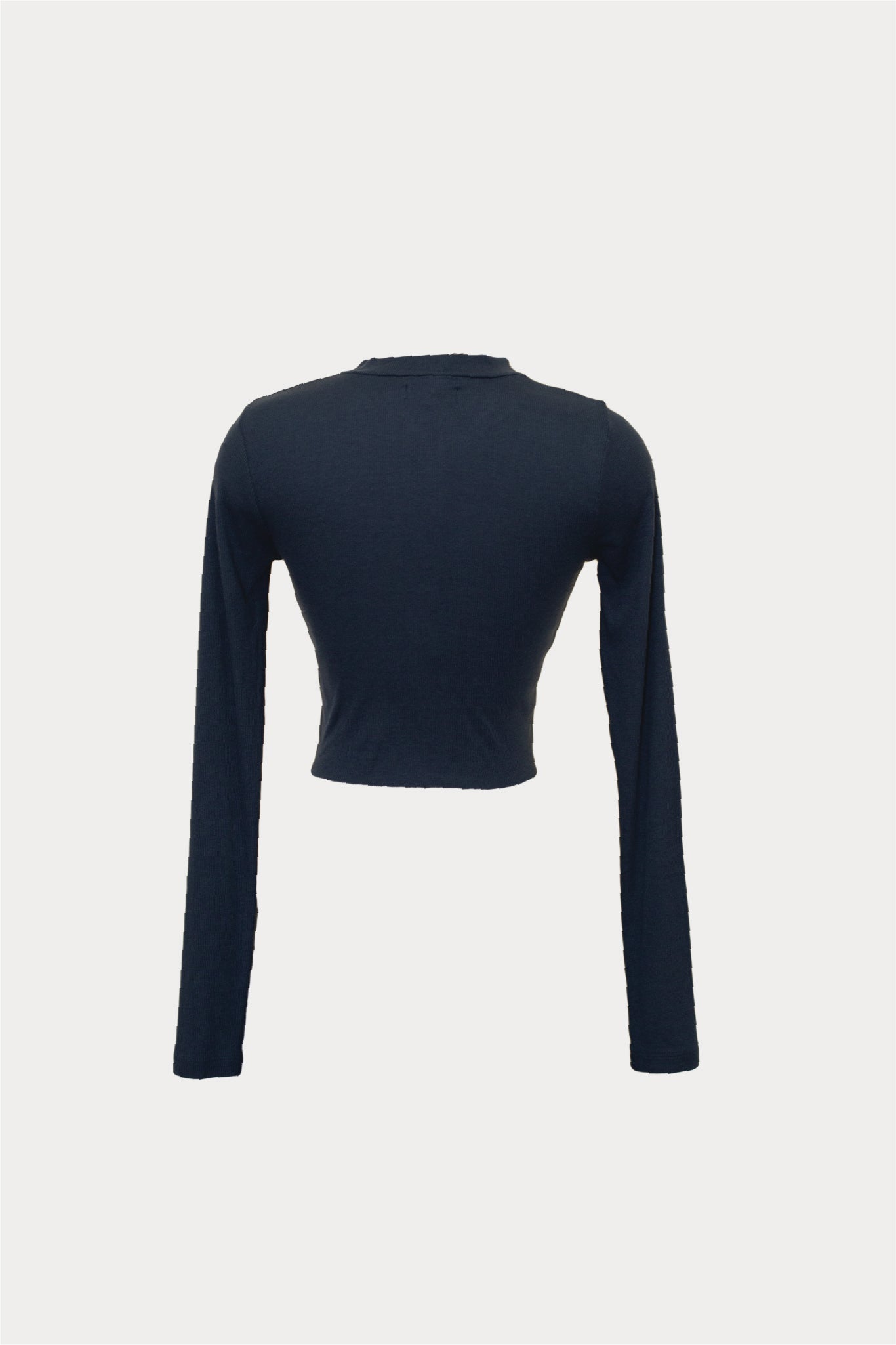 Ribbed Keyhole Long Sleeve