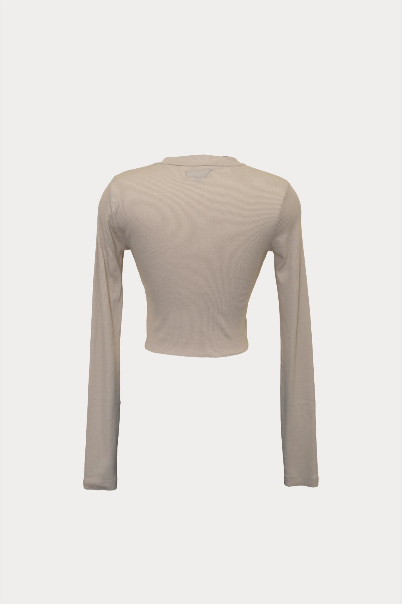 Ribbed Keyhole Long Sleeve