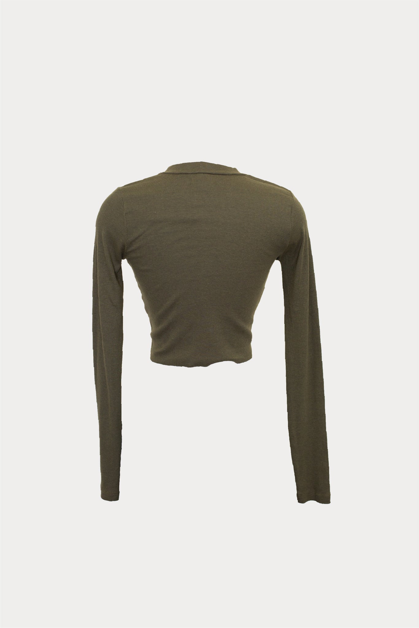 Ribbed Keyhole Long Sleeve